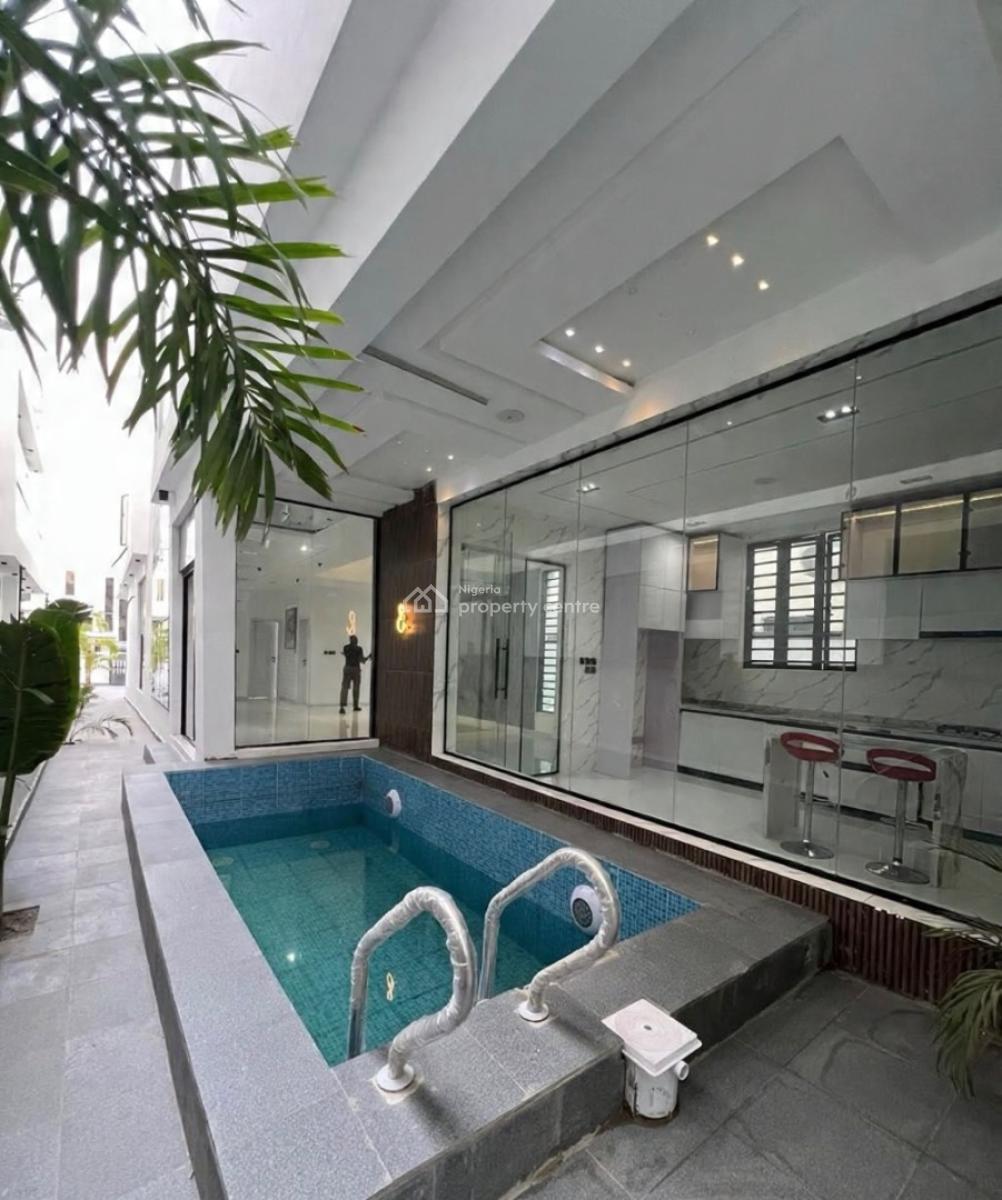 Stunning 5 Bedroom Detached Duplex with Swimming Pool and Bq, Chevron, Lekki, Lagos, Detached Duplex for Sale