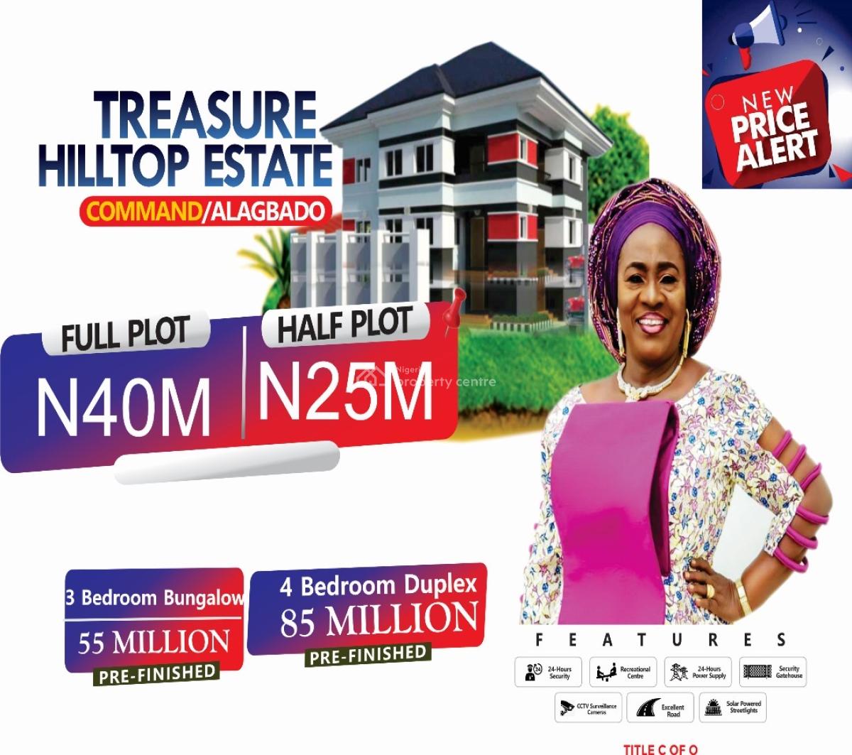 Own an Affordable Property at Treasure Hiltop Estate Command Alagbado, Hilltop Command Alagbado, Alimosho, Lagos, Residential Land for Sale