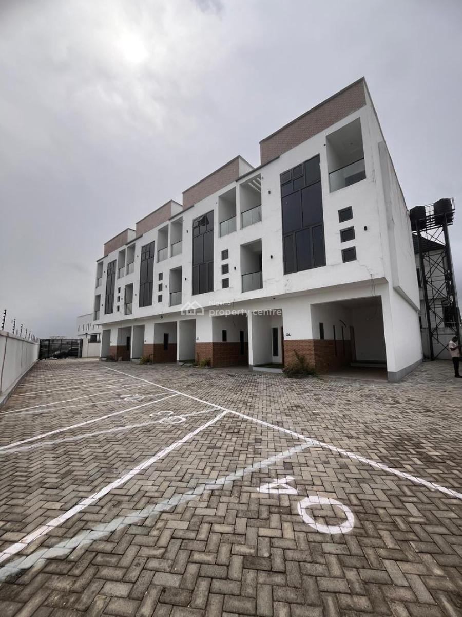 Brand New Luxury 4 Bedroom Terrace with Bq, Chevron, Very Secured and Gated Call to Access Estate, Flood Free, Lekki, Lagos, Terraced Duplex for Sale