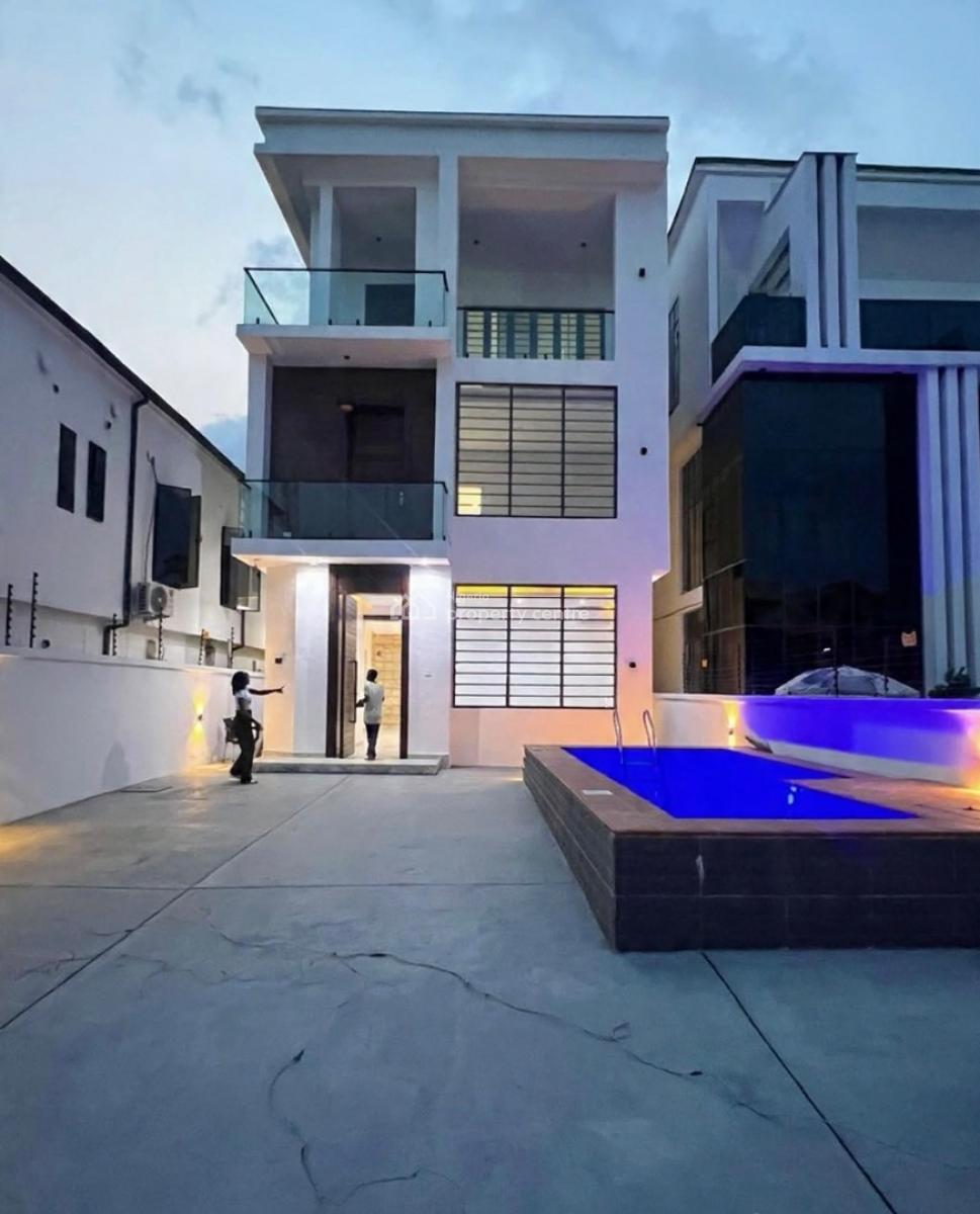 Modern 5 Bedroom Detached Duplex with Swimming Pool and Bq, Chevron Toll Gate, Lekki, Lagos, Detached Duplex for Sale