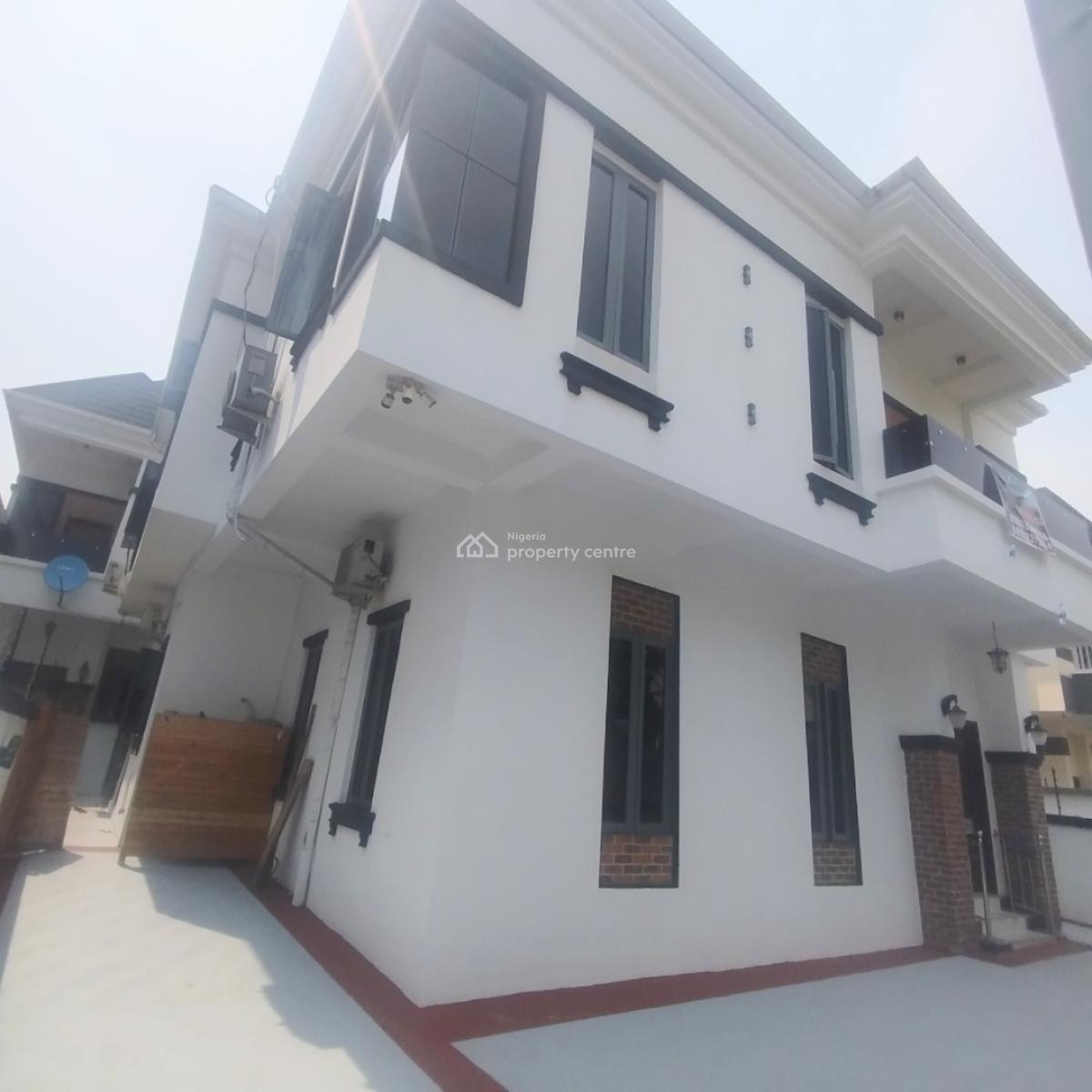 Spacious 5 Bedroom Fully Detached Duplex with Bq, Estate,chevron Alternative Road, Lekki Expressway, Lekki, Lagos, Detached Duplex for Rent