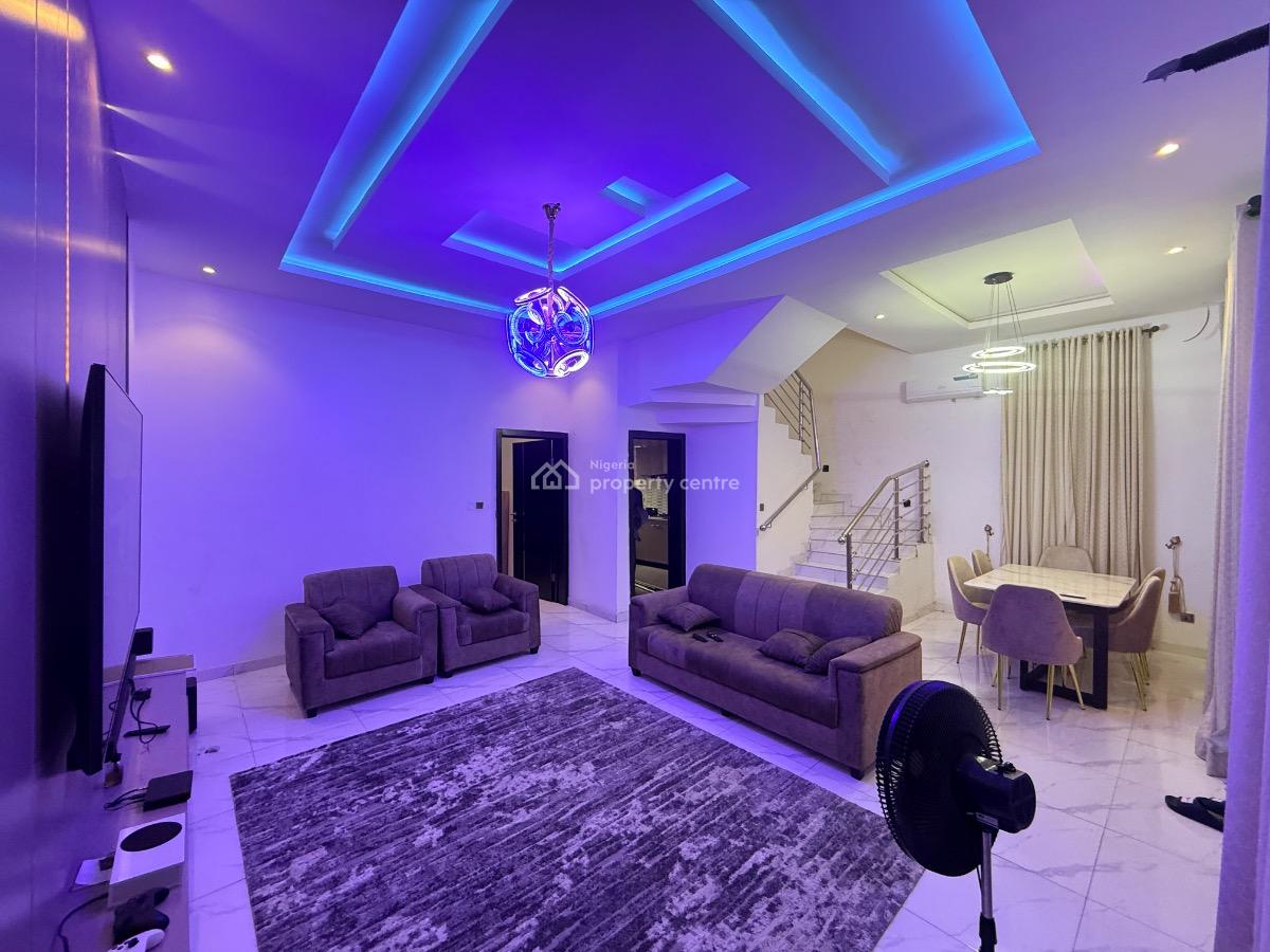 Fully Furnished and Serviced Spacious Room in a Duplex, Orchid Road, Lekki, Lagos, Terraced Duplex for Rent