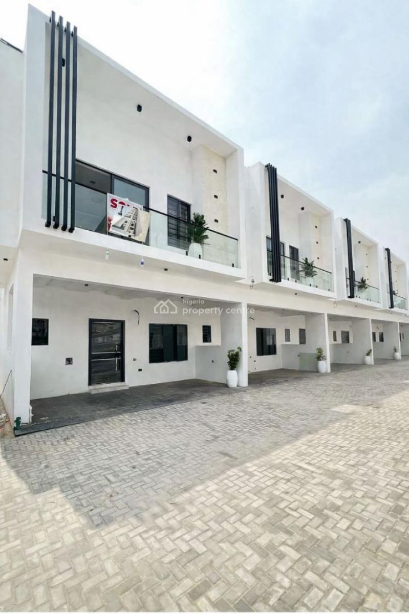 Newly Built 4 Bedrooms Terraced Duplex, Ikota Villa Estate, Ikota, Lekki, Lagos, Terraced Duplex for Rent