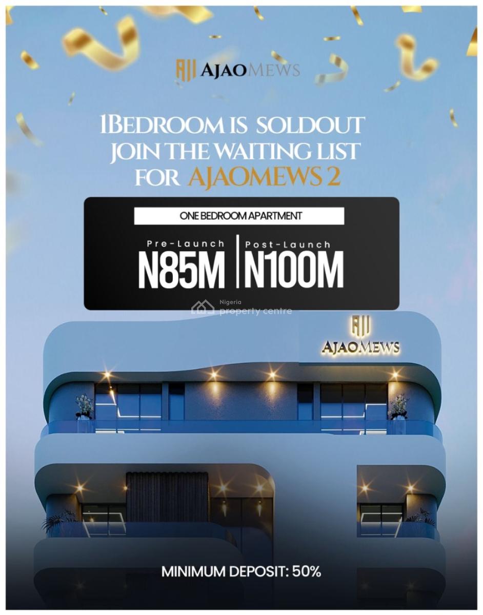 Exclusive 1 Bedroom at Pre Launch Access, Ajao Estate, Ikeja, Lagos, Flat / Apartment for Sale