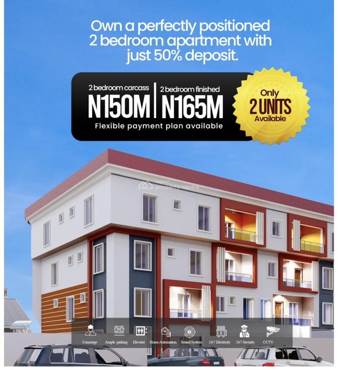 Premium 2 Bedroom Apartment, Adeniyi Jones, 10mins Drive Away From Mma (international Airport), Ikeja, Lagos, Block of Flats for Sale