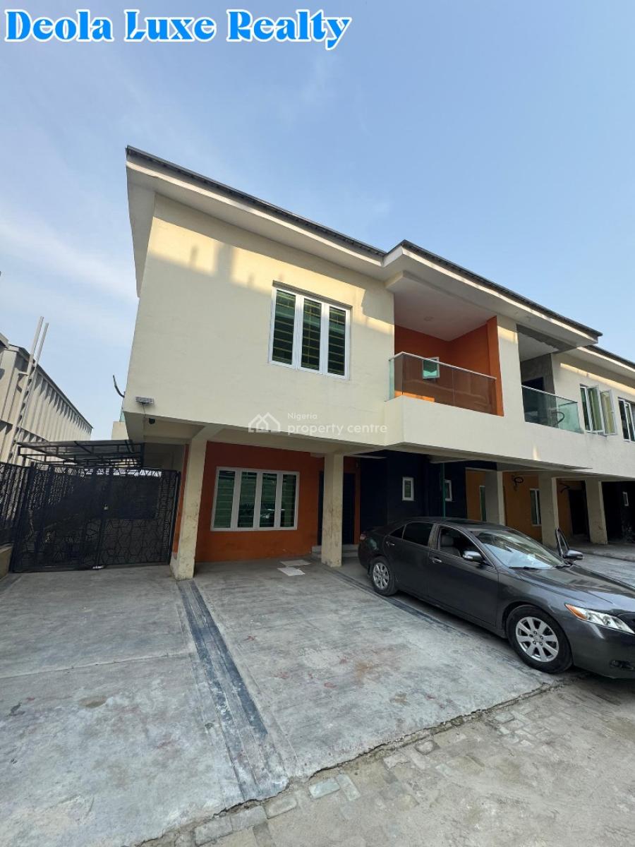 a Very Spacious 3 Bedrooms Terraced Duplex with Bq Fully Serviced Esta, By Whitesand School, 10 Min Drive to Eko Hotel Via The Coastal Road, Ikate, Lekki, Lagos, Terraced Duplex for Rent