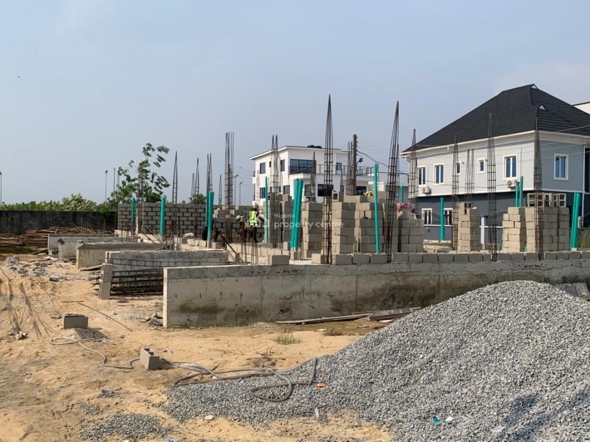Exquisite 3 Bedroom Terrace Duplex with a Studio Apartment Unit, 15mins Drive to Vi, Atican Beachview Estate, Lekki, Lagos, Terraced Duplex for Sale