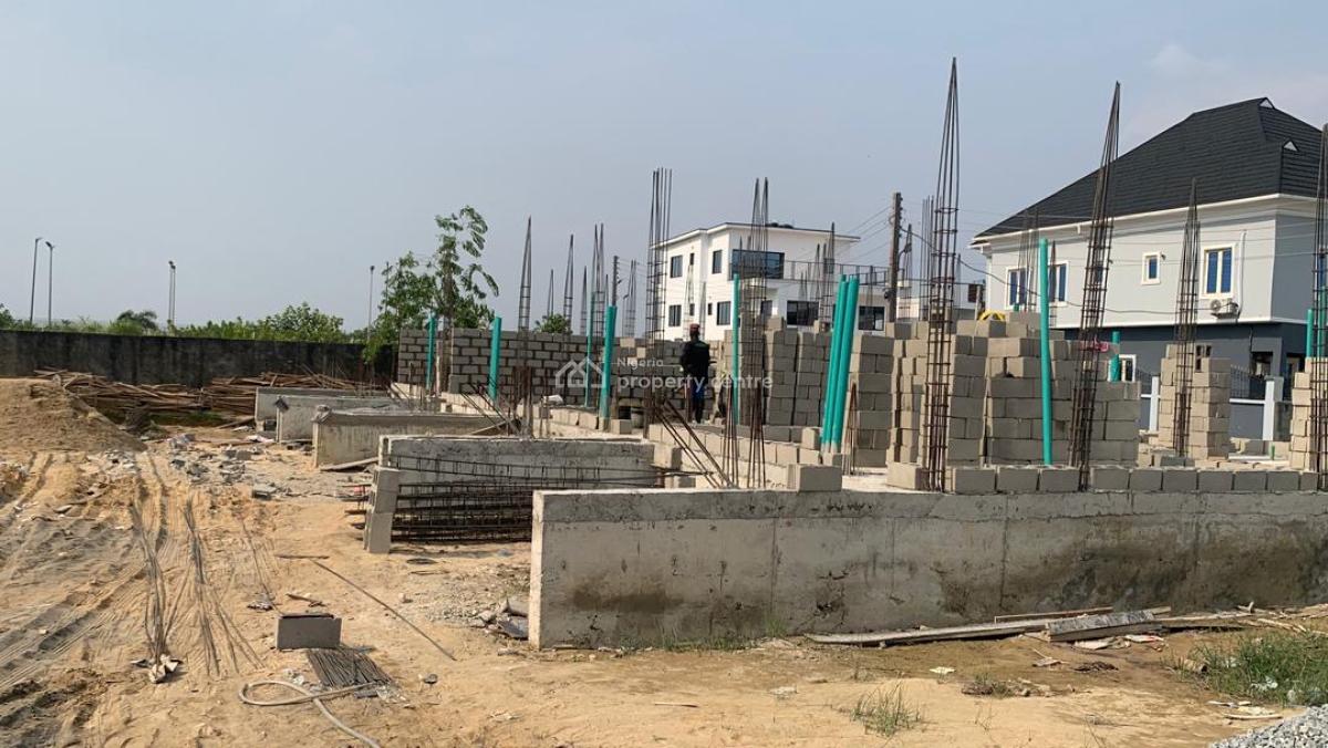 Exquisite 3 Bedroom Terrace Duplex with a Studio Apartment Unit, 15mins Drive to Vi, Atican Beachview Estate, Lekki, Lagos, Terraced Duplex for Sale