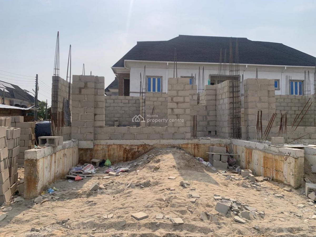 Exquisite 3 Bedroom Terrace Duplex with a Studio Apartment Unit, 15mins Drive to Vi, Atican Beachview Estate, Lekki, Lagos, Terraced Duplex for Sale