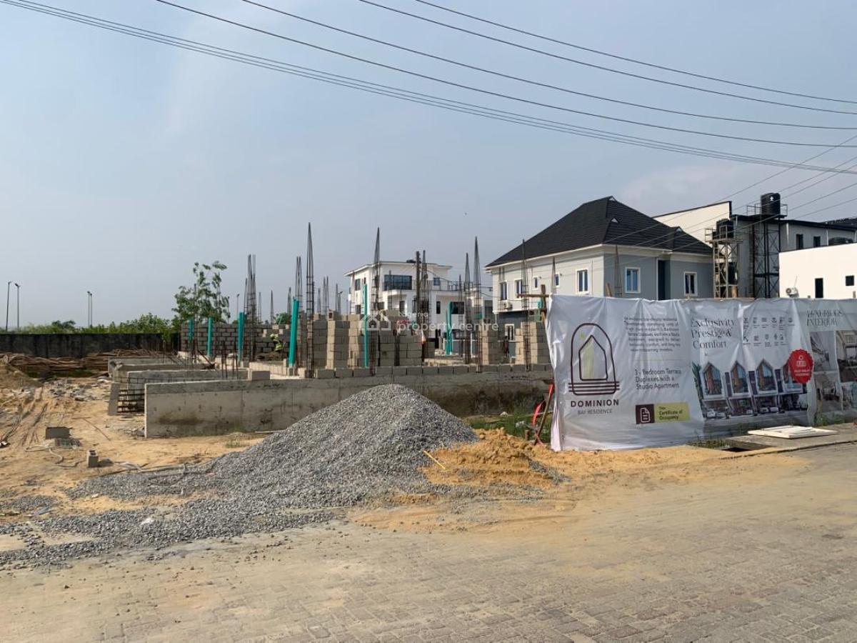 Exquisite 3 Bedroom Terrace Duplex with a Studio Apartment Unit, 15mins Drive to Vi, Atican Beachview Estate, Lekki, Lagos, Terraced Duplex for Sale