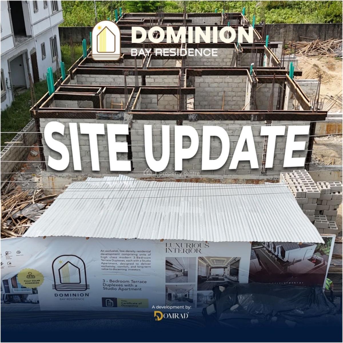 Exquisite 3 Bedroom Terrace Duplex with a Studio Apartment Unit, 15mins Drive to Vi, Atican Beachview Estate, Lekki, Lagos, Terraced Duplex for Sale