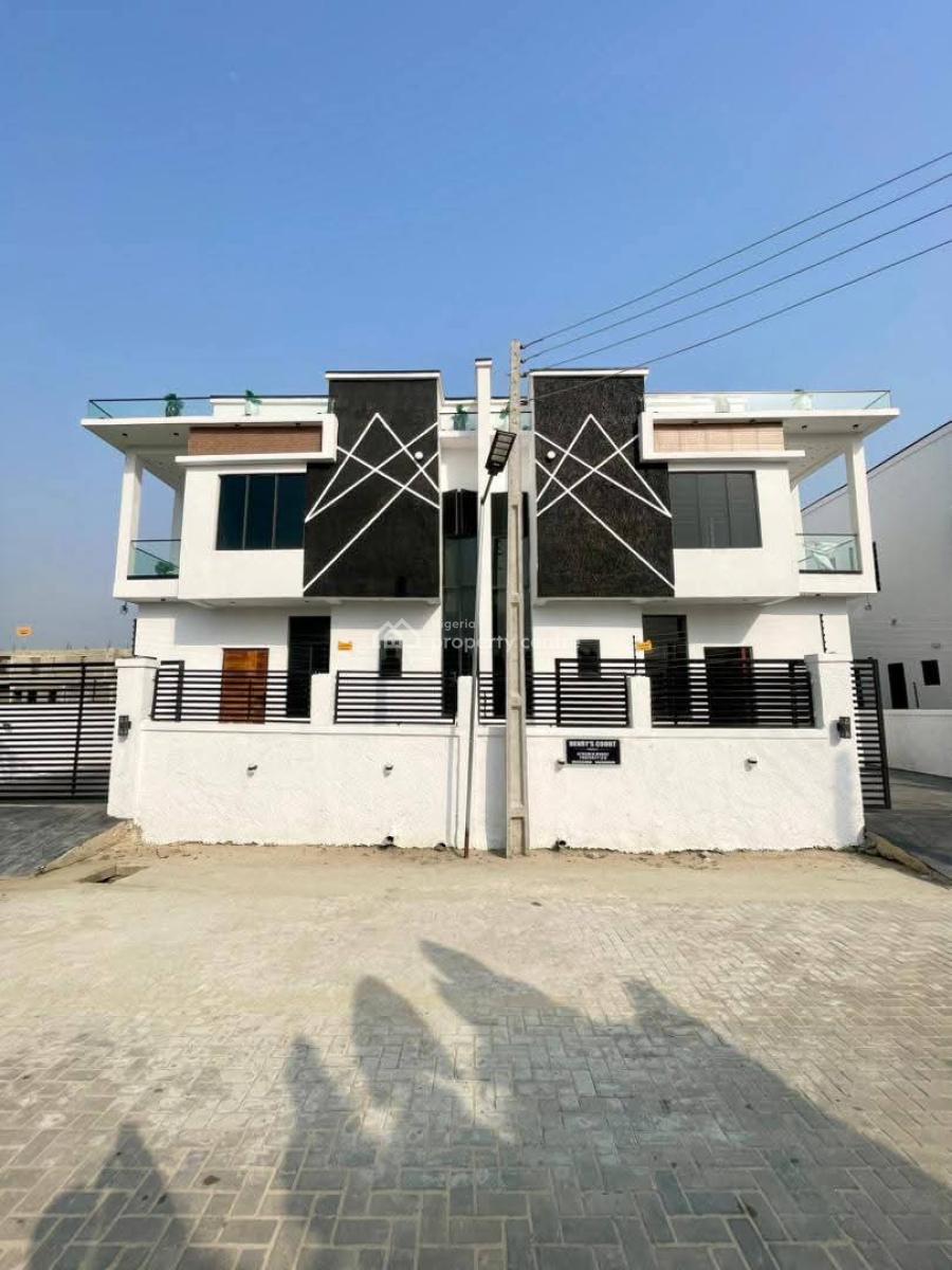 Newly Built 4 Bedroom Semi-detached House with Bq, Abraham Adesanya, Ajah, Lagos, Semi-detached Duplex for Sale