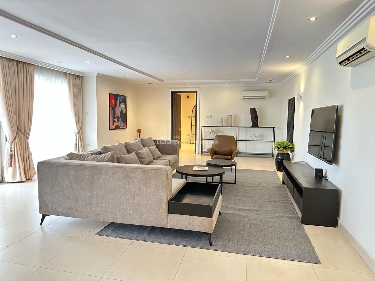 Water View Spacious 3 Bedroom Apartment with Bq and Swimming Pool, Ikoyi, Lagos, Flat / Apartment for Rent