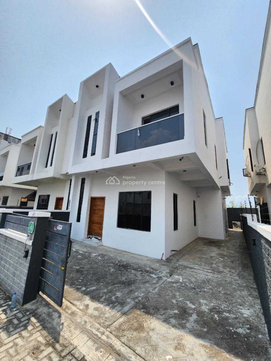 Lovely 4 Bedroom Semi Detached Duplex with Bq in a Secured Estate, Chevron Toll Gate, Orchid Road, Lekki, Lagos, Semi-detached Duplex for Sale