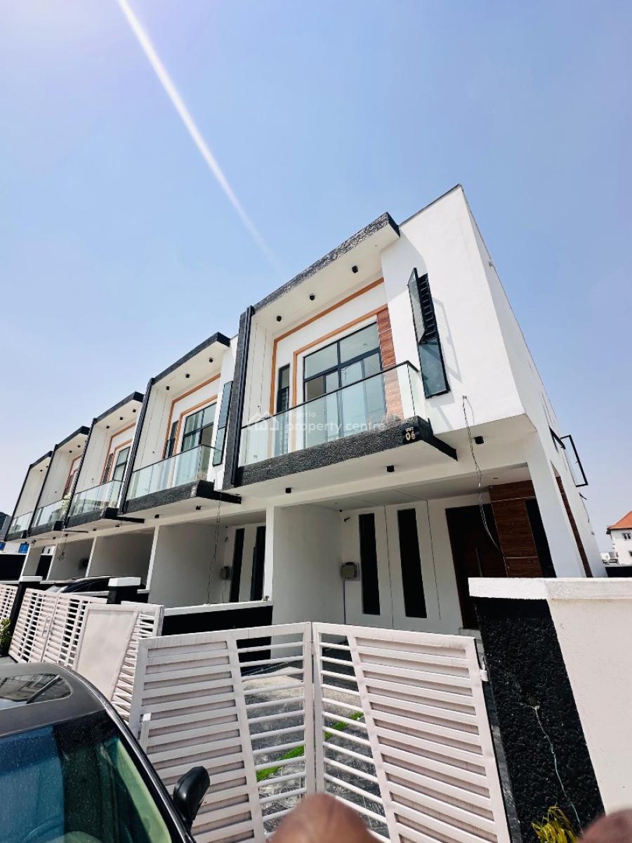 Luxurious 4 Bedrooms Terraced Duplex. Self Compound, Ikota Gra, Ikota, Lekki, Lagos, Detached Duplex for Sale