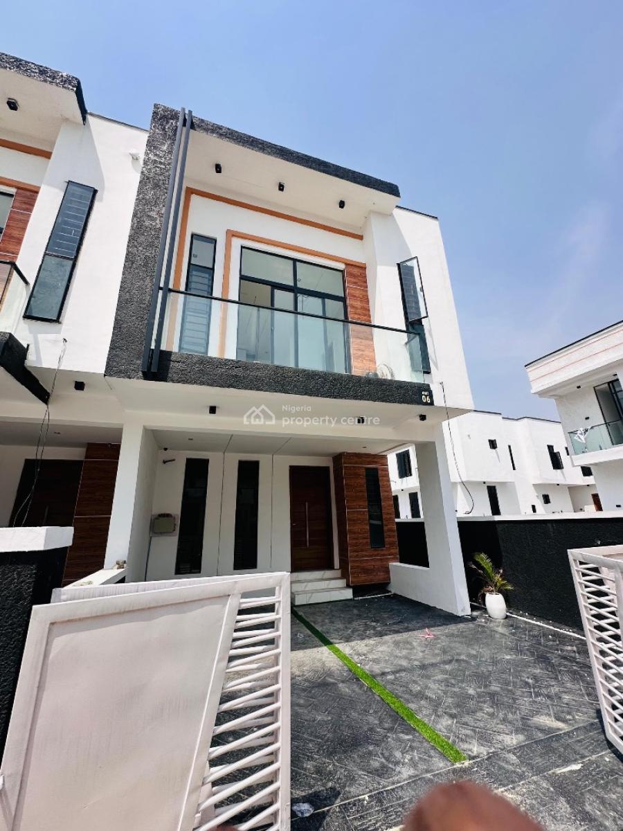 Luxurious 4 Bedrooms Terraced Duplex. Self Compound, Ikota Gra, Ikota, Lekki, Lagos, Detached Duplex for Sale