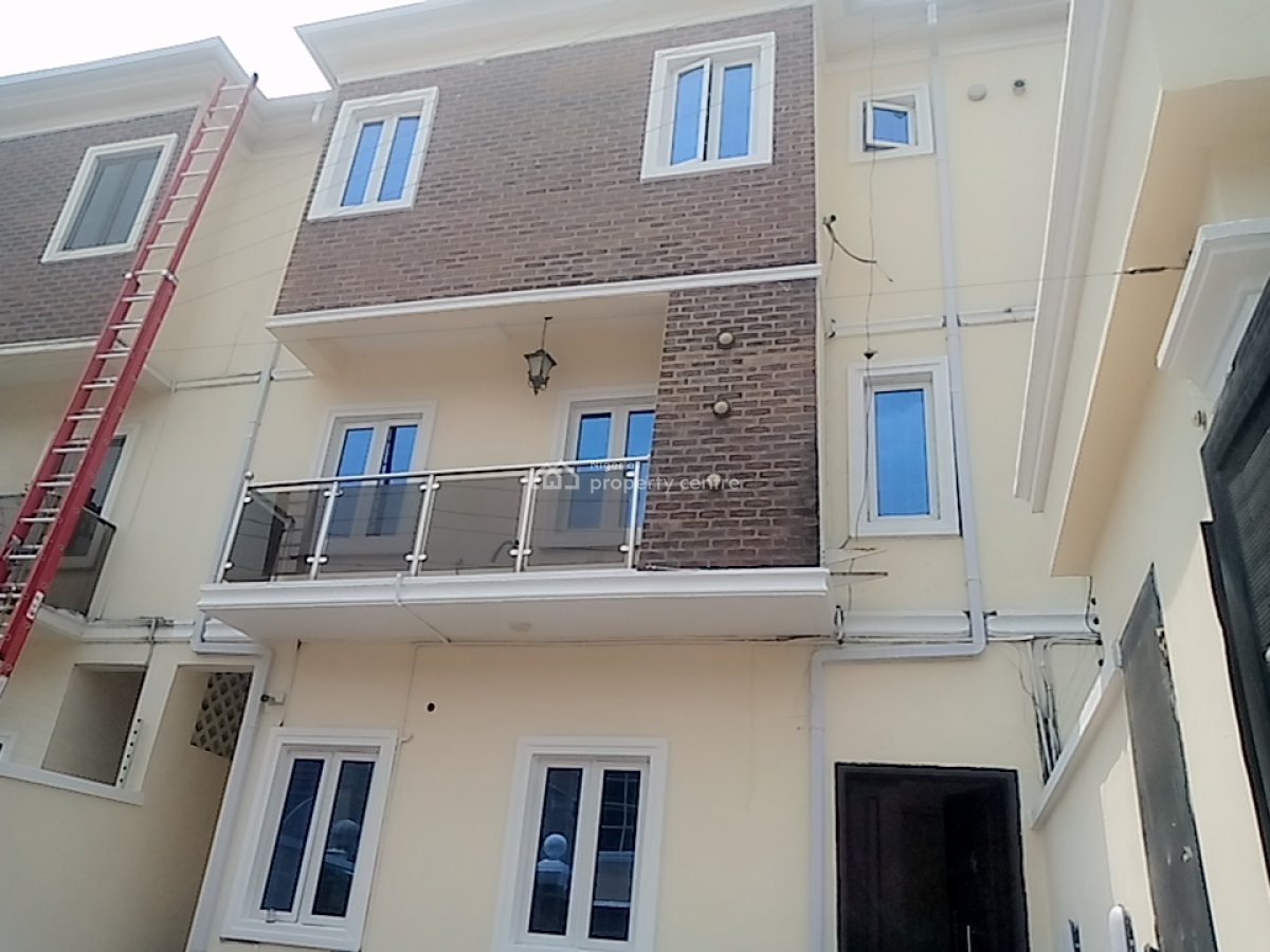 a Neatly and Massively Built 4 Bedroom Terraced Duplex and a Bq, Osapa, Lekki, Lagos, Terraced Duplex for Rent