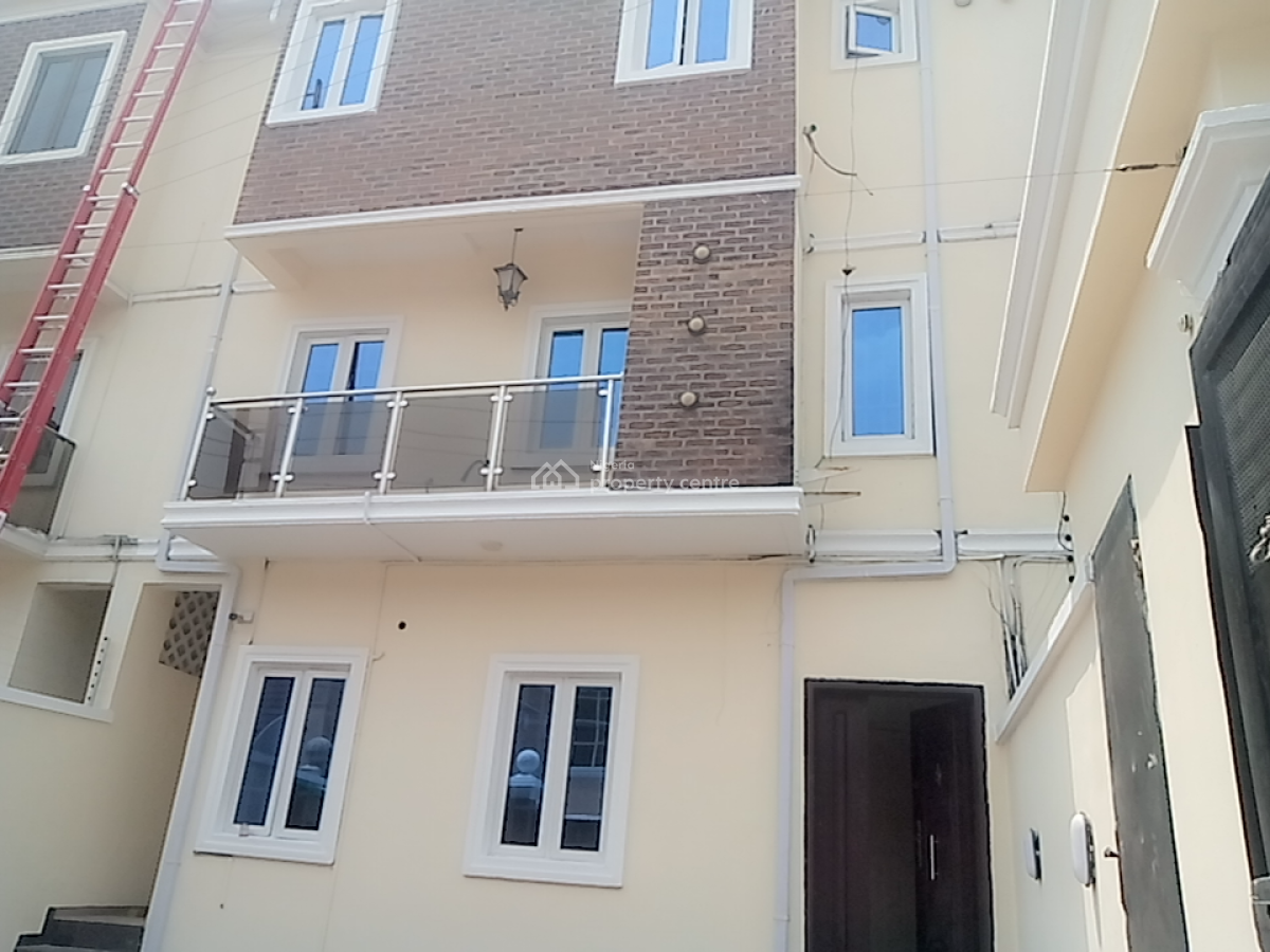 a Neatly and Massively Built 4 Bedroom Terraced Duplex and a Bq, Osapa, Lekki, Lagos, Terraced Duplex for Rent