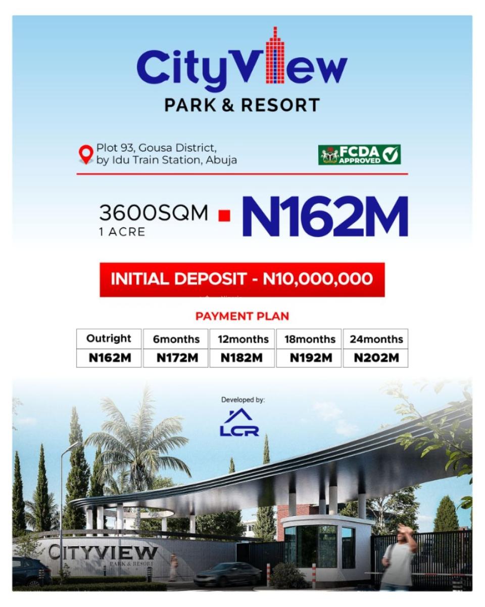 1 Acre of Land, Cityview Park and Resort Gousa District, Cultural Zones, Abuja, Mixed-use Land for Sale