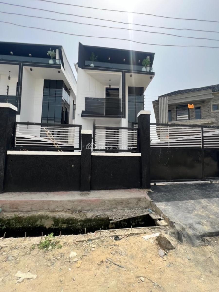 Classic 4 Bedroom Fully Detached Duplex with Bq in a Secure Estate, Sangotedo, Ajah, Lagos, Detached Duplex for Sale