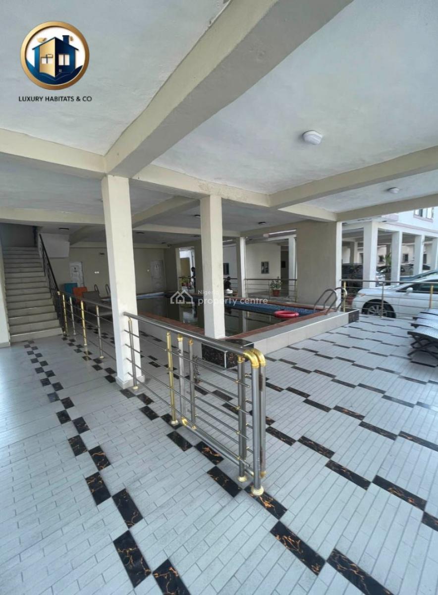 Serviced 3 Bedroom Flat with a Pool, Gym, Bq & 24 Hours Power, Conservation Road, Lekki, Lagos, Flat / Apartment for Rent