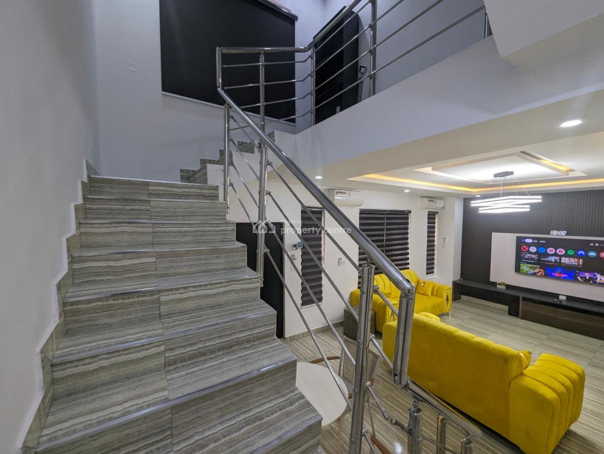 Fully Furnished 4-bedroom with a Bq in a Secure Estate, Regina Olaide Drive, Ojodu, Lagos, Semi-detached Duplex for Sale