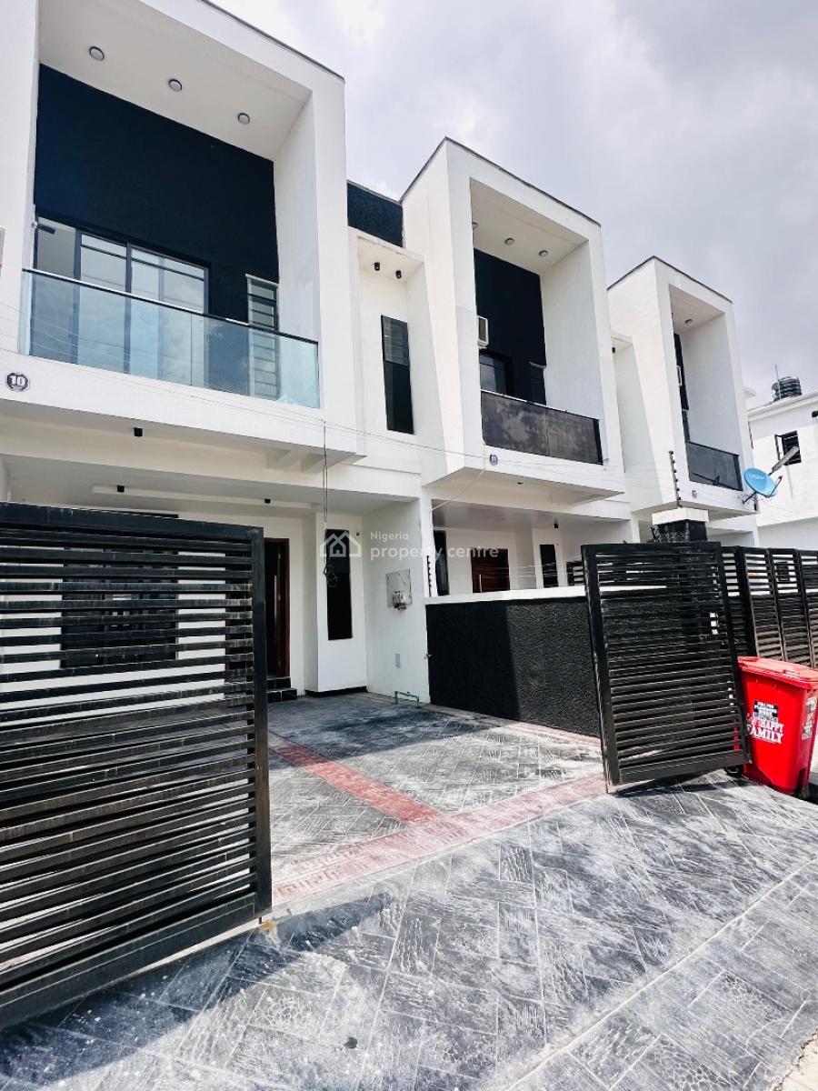 Luxurious 4 Bedroom Terrace Duplex Self Compound, Ikota Gra, Ikota, Lekki, Lagos, Terraced Duplex for Sale