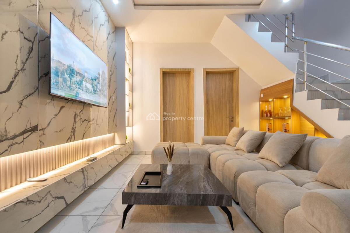 3 Bedroom Furnished As a 2 Bedroom with a Room Cinema, Ikota, Lekki, Lagos, House for Rent