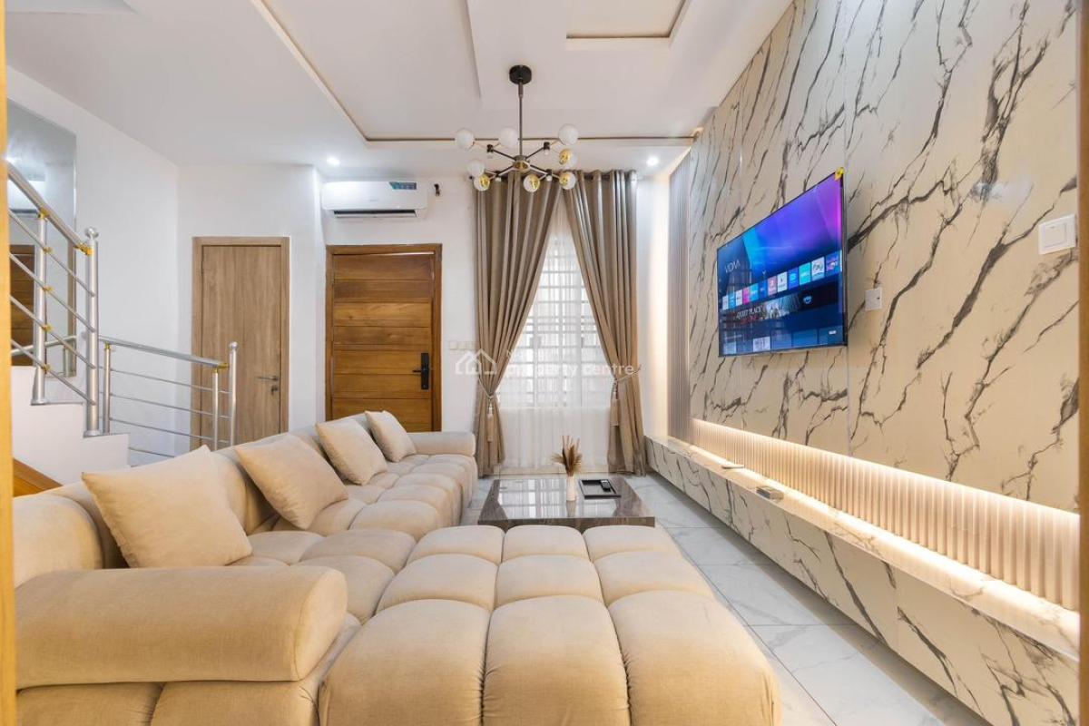 3 Bedroom Furnished As a 2 Bedroom with a Room Cinema, Ikota, Lekki, Lagos, House for Rent