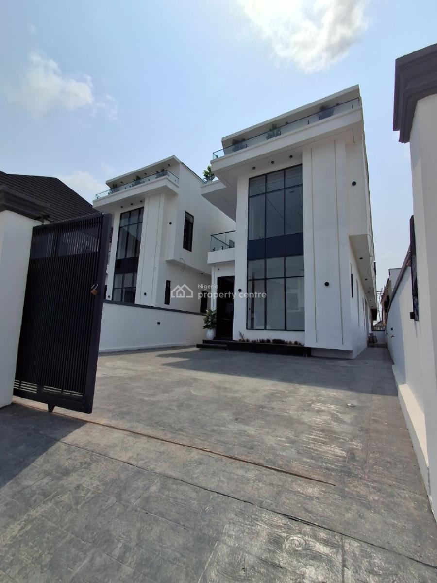 Newly Built 5bedroom Fully Detached Duplex with Bq, in a Well Secured Estate, Ikota, Lekki, Lagos, Semi-detached Duplex for Sale