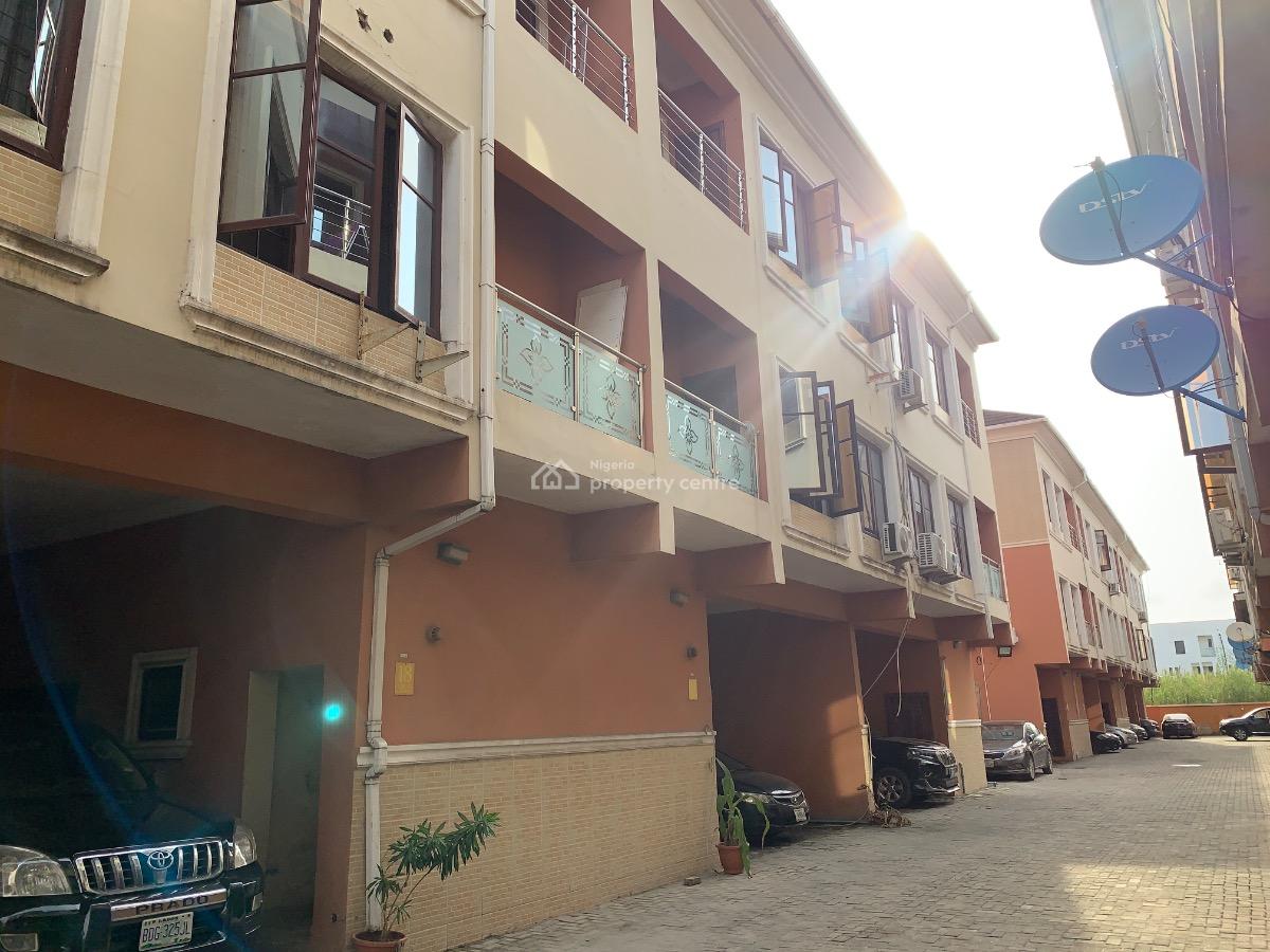 Partially Serviced 4 Bedroom Terrace with a Room Bq, Cruz Garden Estate, Kunshela Road, Ikate Elegushi, Lekki, Lagos, Terraced Duplex for Rent