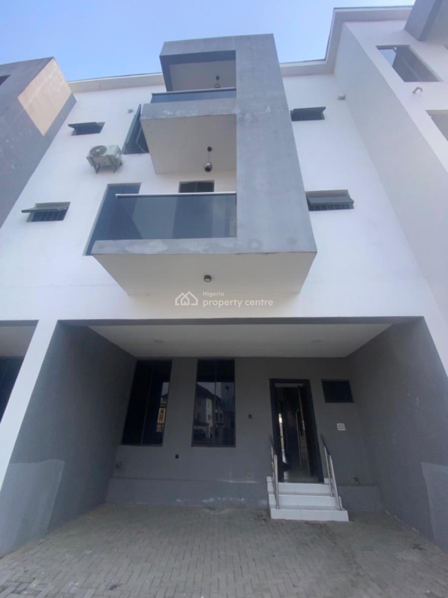 Luxury 4 Bedroom Terrace 2 Floor 24 Hours Light, Before Blenco, Sangotedo, Ajah, Lagos, Terraced Duplex for Rent