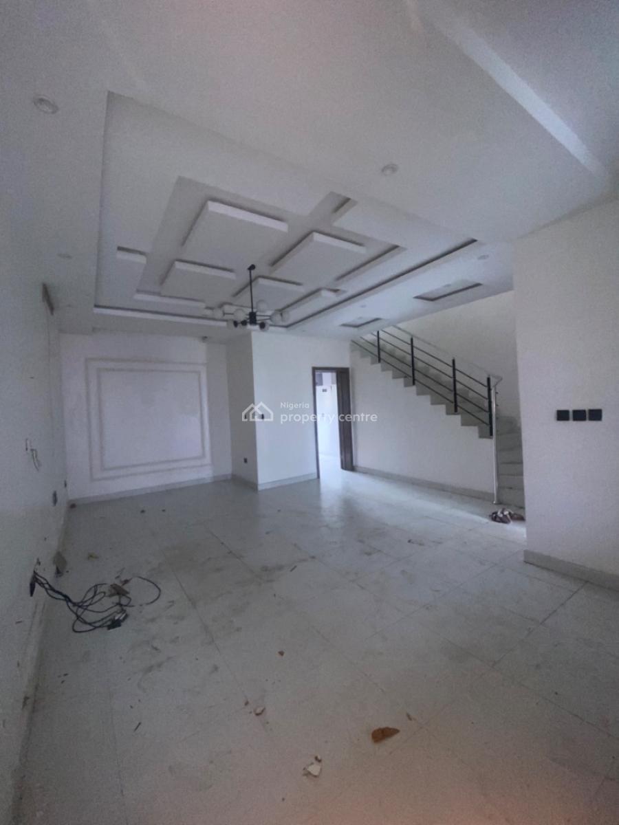 Luxury 4 Bedroom Terrace 2 Floor 24 Hours Light, Before Blenco, Sangotedo, Ajah, Lagos, Terraced Duplex for Rent