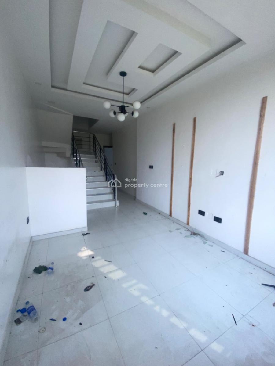 Luxury 4 Bedroom Terrace 2 Floor 24 Hours Light, Before Blenco, Sangotedo, Ajah, Lagos, Terraced Duplex for Rent