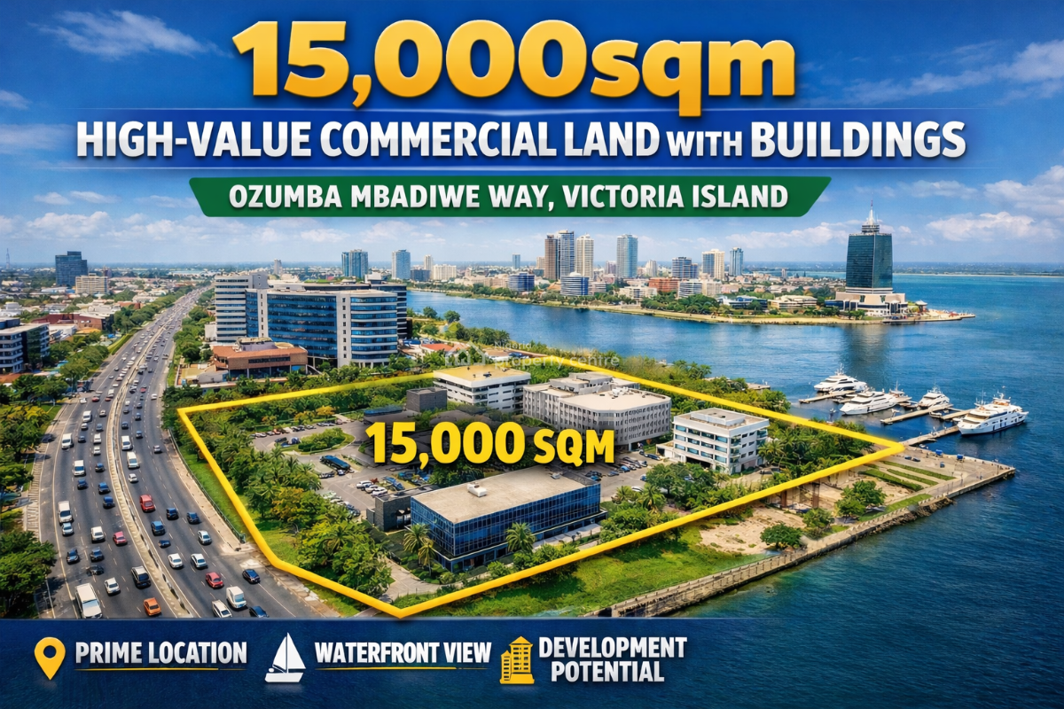 15,000sqm Land with Buildings & Waterfront, Ozumba Mbadiwe Way, Victoria Island (vi), Lagos, Commercial Land for Sale
