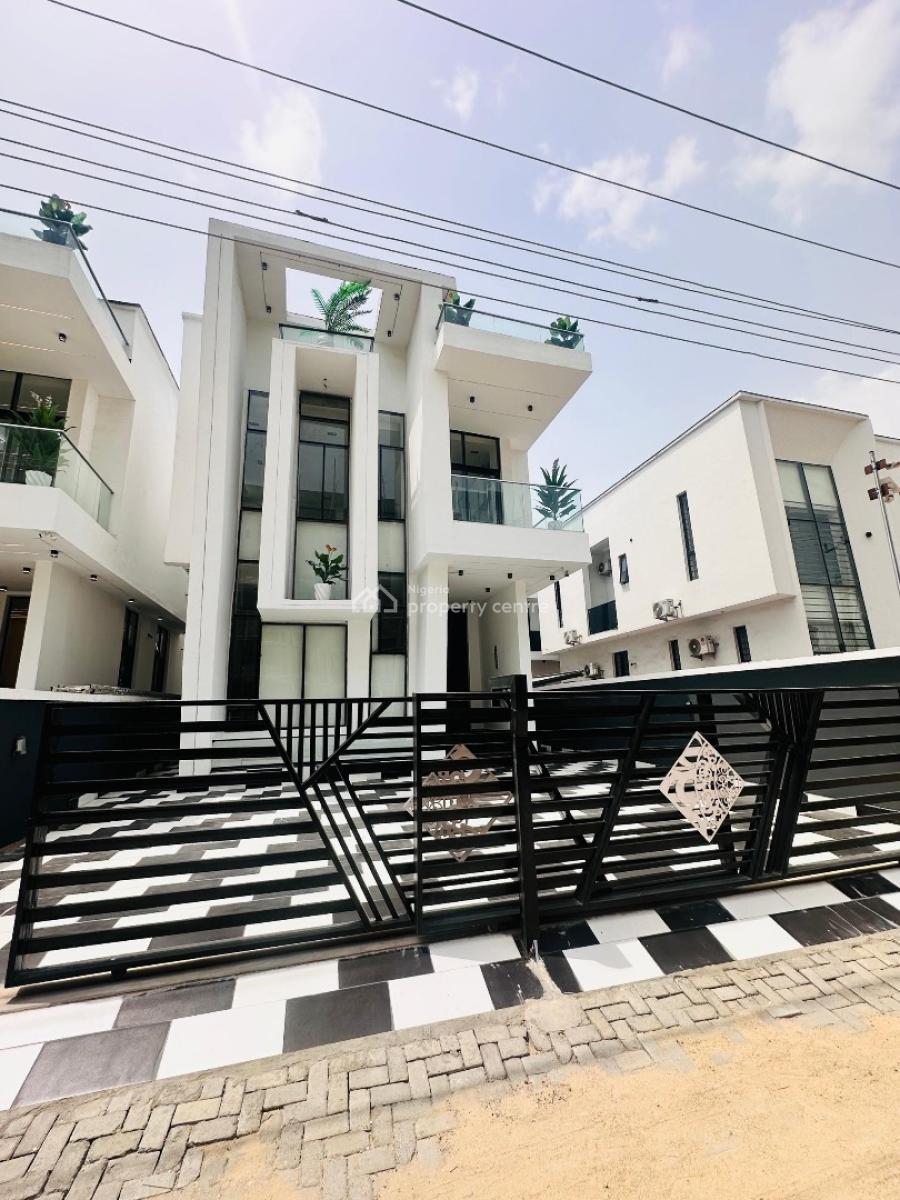 Luxurious 5 Bedroom Fully Detached Duplex Self Compound, Chevron Second Toll Gate, Lekki, Lagos, Detached Duplex for Sale