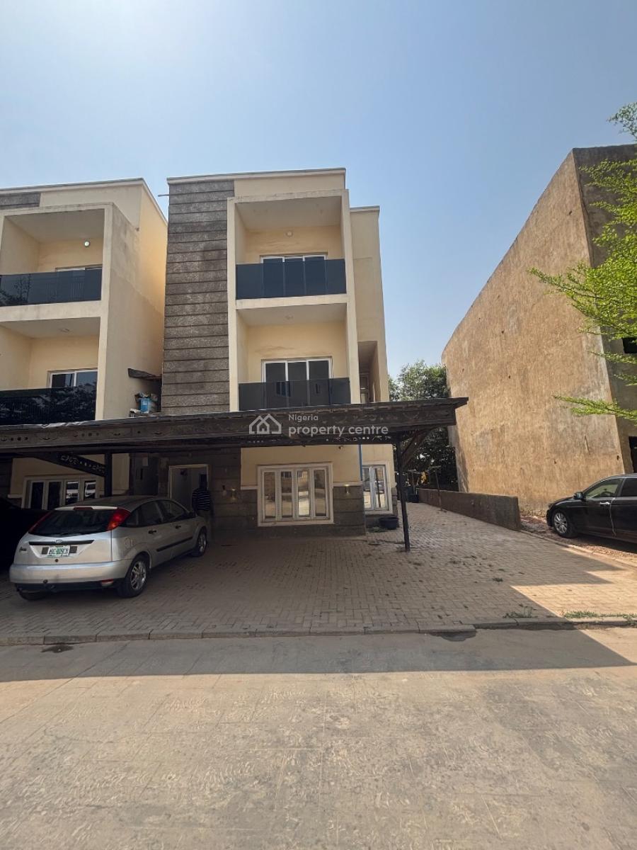 Luxury 4-bedroom Terrace Duplex with Bq, Airport Road, Jabi, Abuja, Terraced Duplex for Sale
