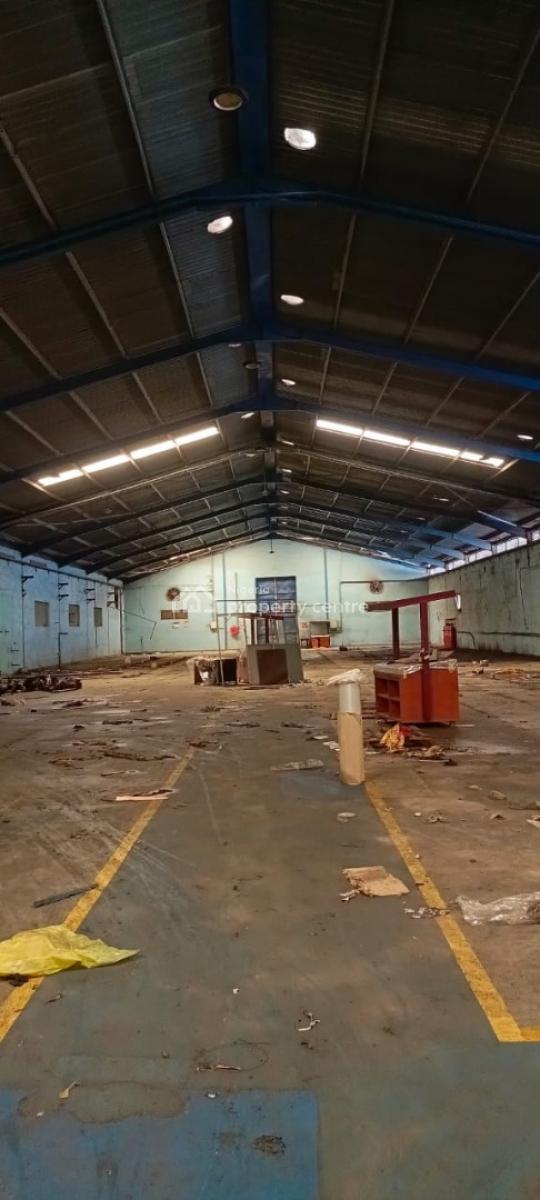 2 Bay Warehouses Sitting 8000sqm Administrative Office  on 1200sqm, Kola Alagbado Express Way, Ikeja, Lagos, Warehouse for Sale
