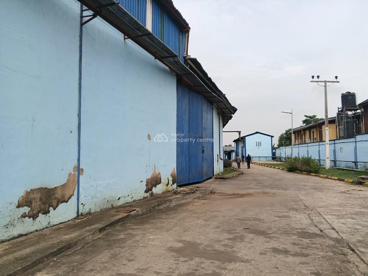 2 Bay Warehouses Sitting 8000sqm Administrative Office  on 1200sqm, Kola Alagbado Express Way, Ikeja, Lagos, Warehouse for Sale