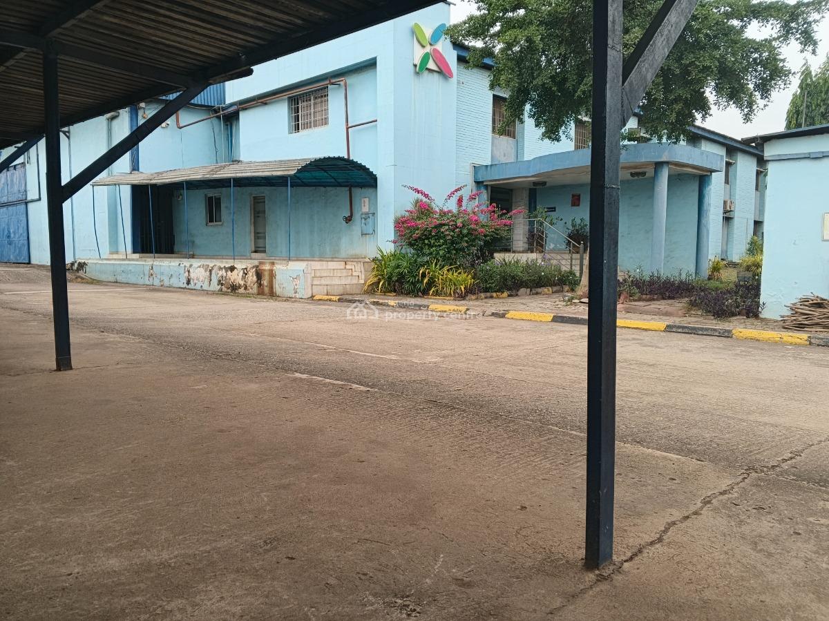 2 Bay Warehouses Sitting 8000sqm Administrative Office  on 1200sqm, Kola Alagbado Express Way, Ikeja, Lagos, Warehouse for Sale