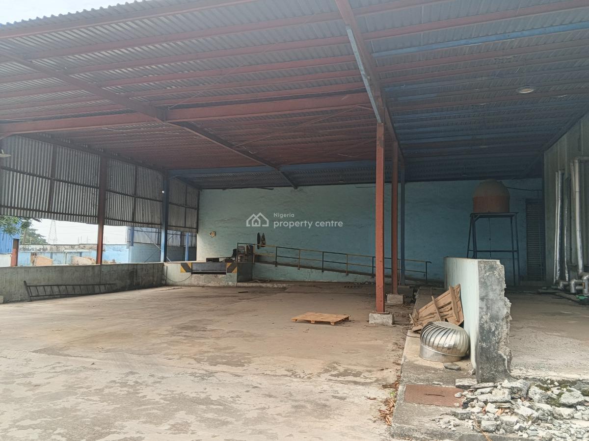 2 Bay Warehouses Sitting 8000sqm Administrative Office  on 1200sqm, Kola Alagbado Express Way, Ikeja, Lagos, Warehouse for Sale