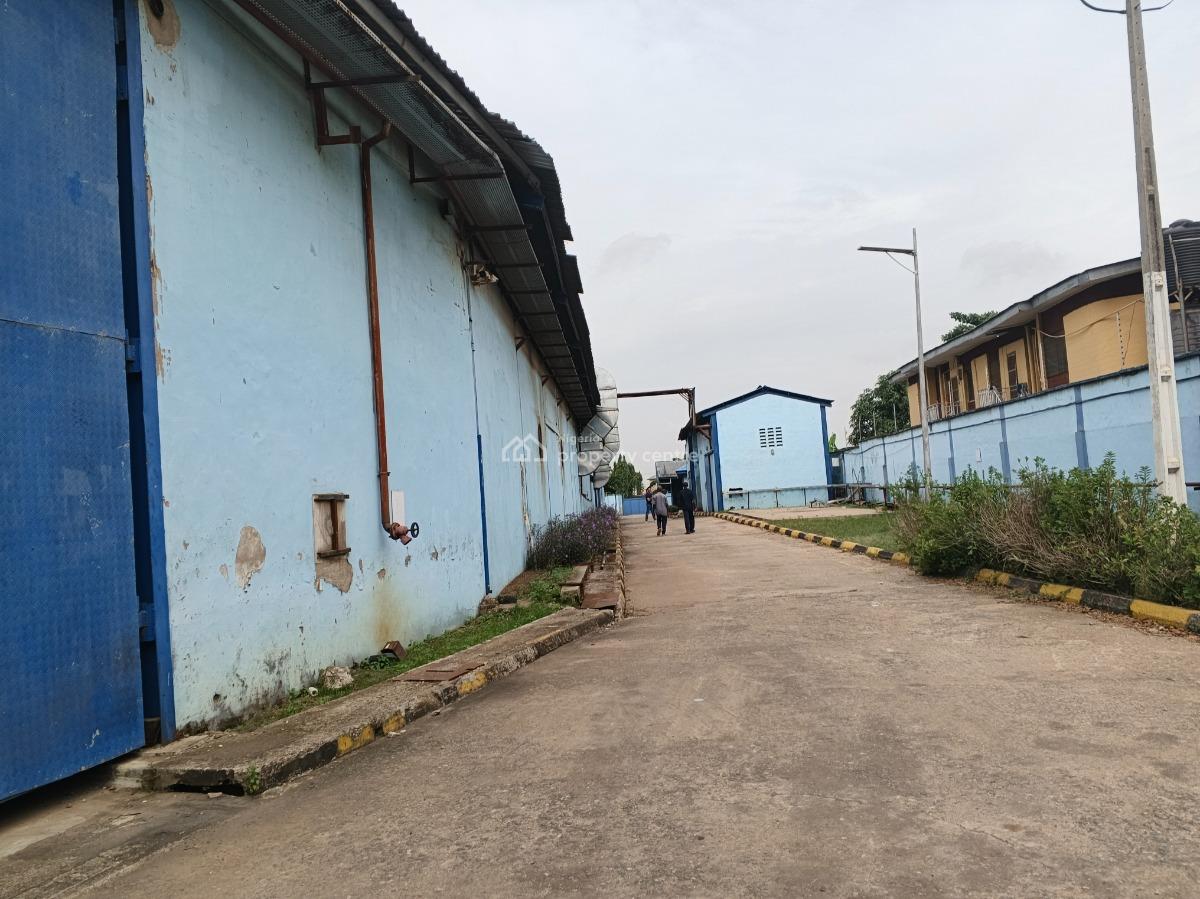 2 Bay Warehouses Sitting 8000sqm Administrative Office  on 1200sqm, Kola Alagbado Express Way, Ikeja, Lagos, Warehouse for Sale