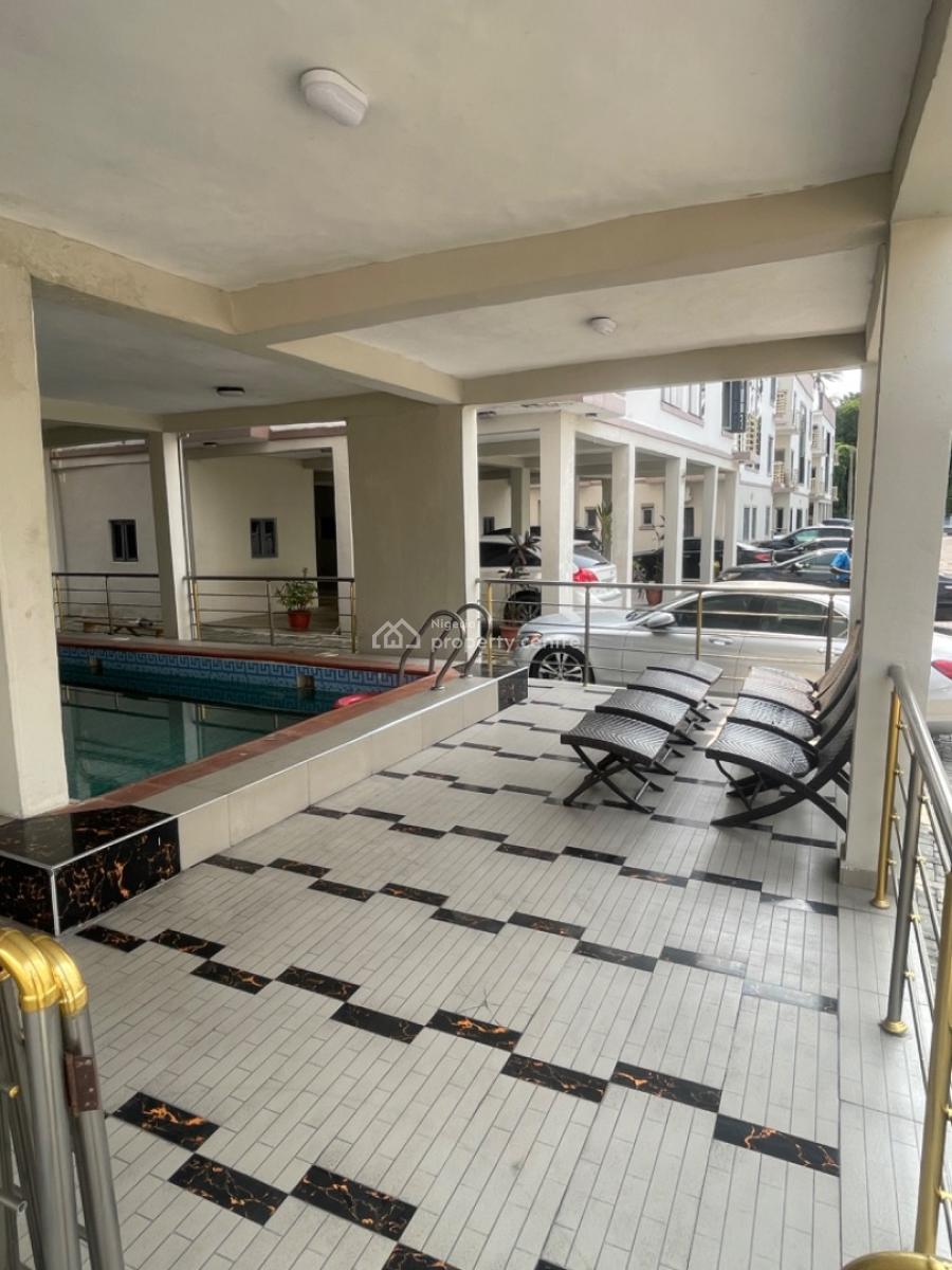 Serviced 3 Bedroom Flat with Bq and Swimming Pool, Chevron Toll Gate, Lekki Lagos, Lekki, Lagos, Flat / Apartment for Rent
