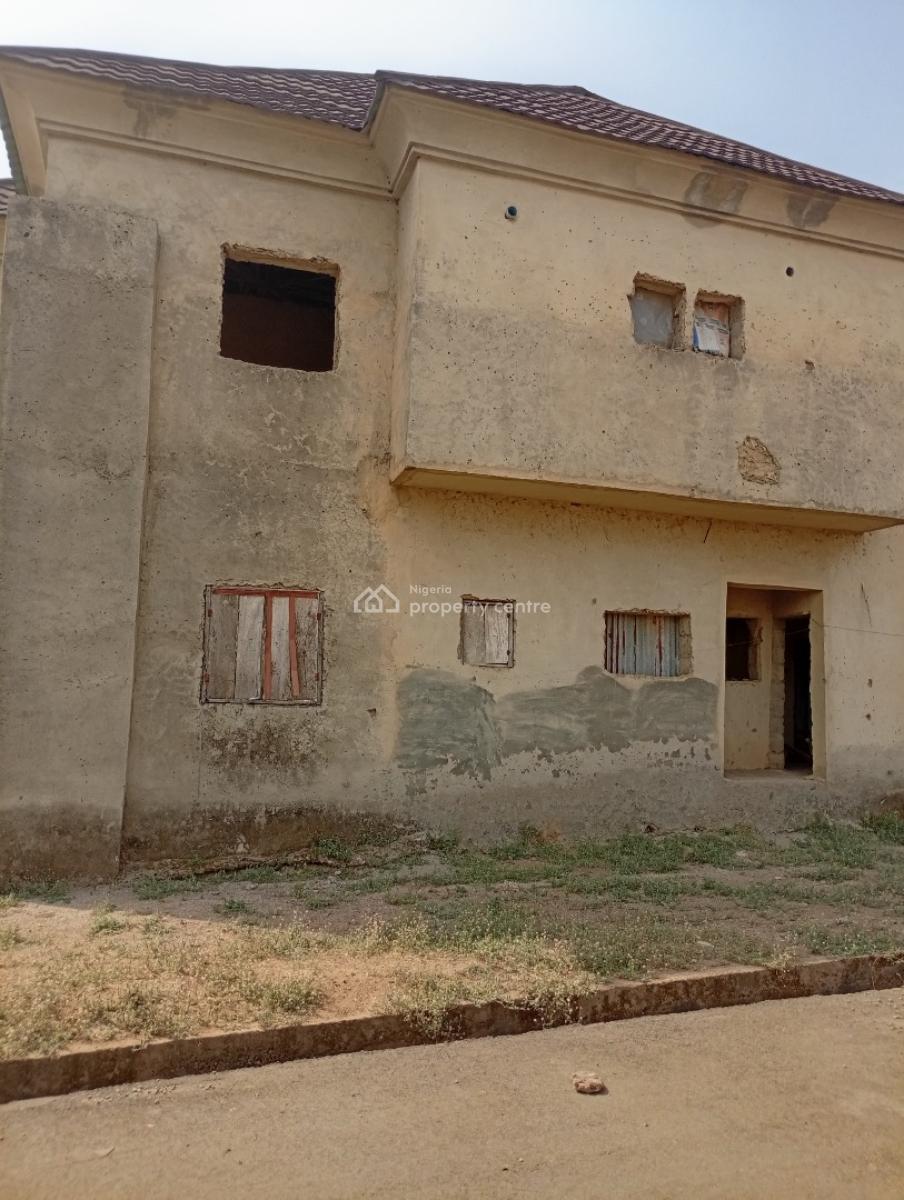 5 Bedroom Detached Duplex & 1 Room Bq Semifinished, Phase 4, Kubwa, Abuja, Detached Duplex for Sale