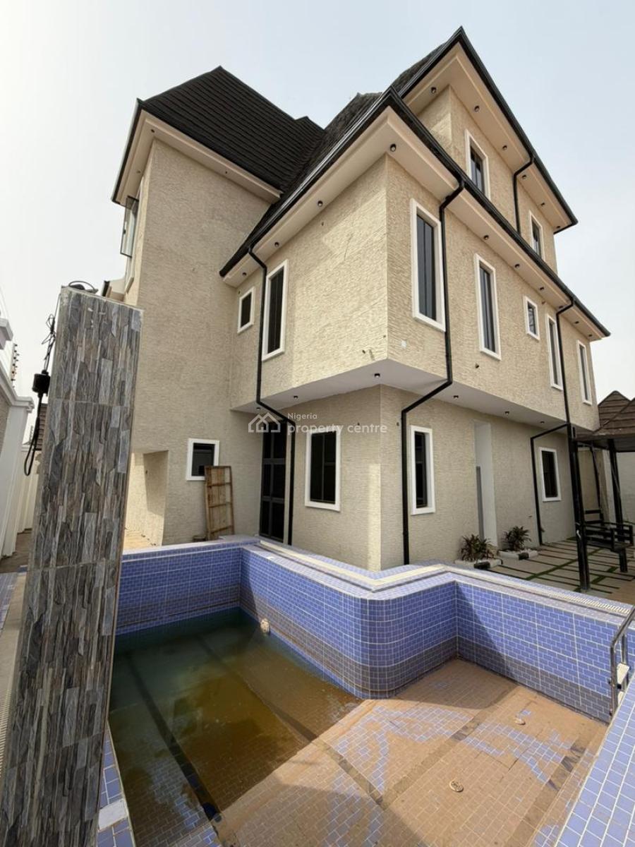 Smart 5 Bedroom Detached Duplex 1 Room Bq, Pool, Fitted Tarred Road, Sunnyvale, Lokogoma District, Abuja, Detached Duplex for Sale
