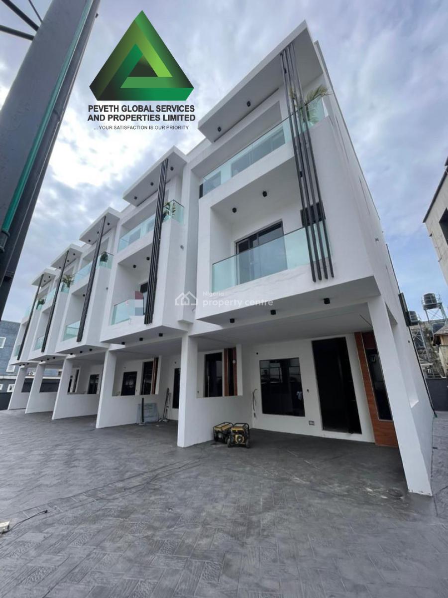 4 Bedroom Terrace Duplex with Swimming Pool, Bq, Osapa London, Lekki, Lagos, Terraced Duplex for Sale