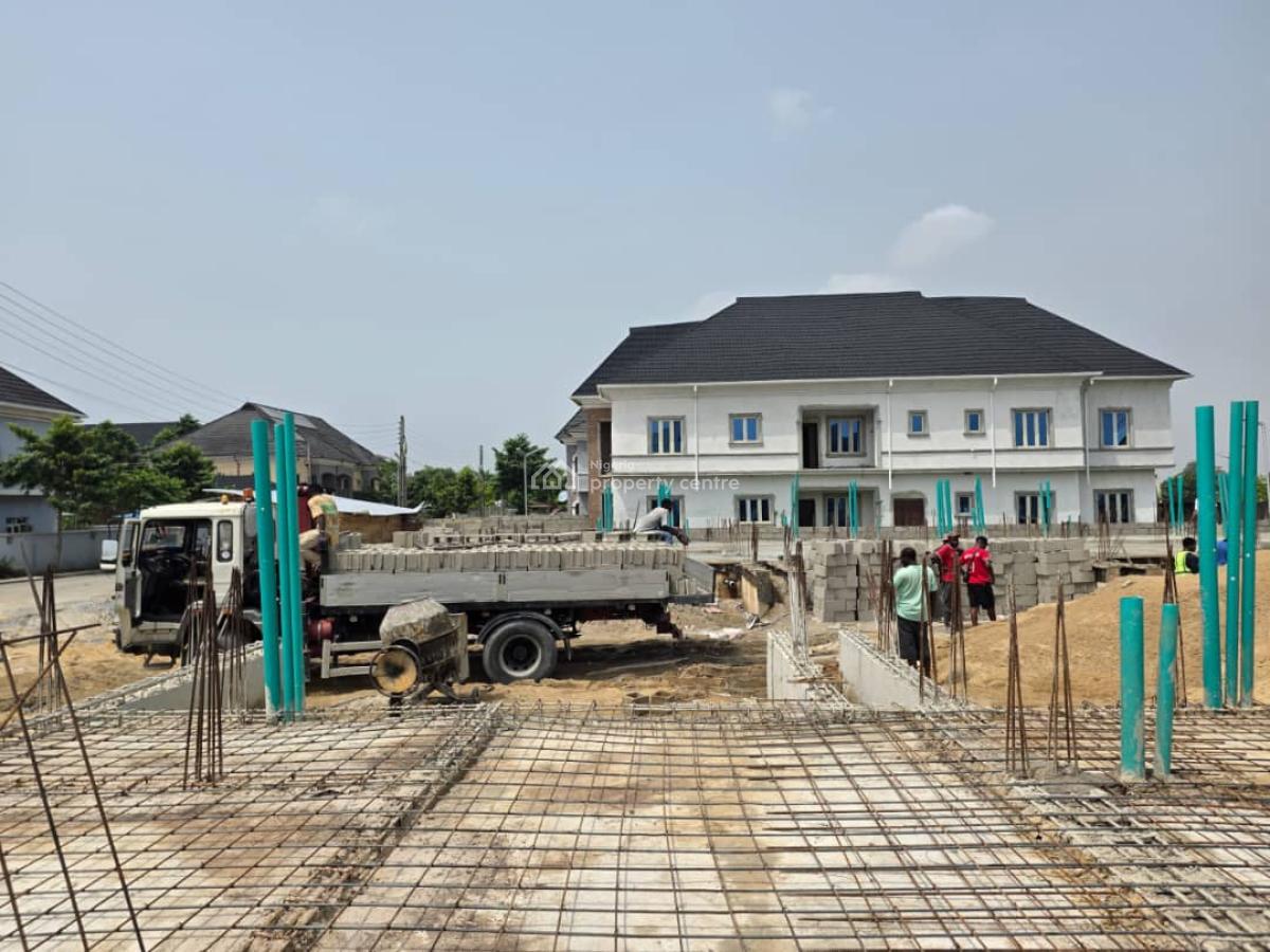 Most Afforable Luxury 3 Bedroom Duplex Plus Bq in a Secured Estate, in a Secured Estate & Adjacent Coaster Road, 15 Mins Drive to Vi, Ajah, Lagos, Terraced Duplex for Sale