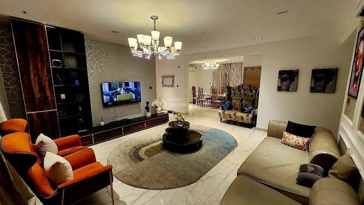 Fully Furnished 3-bedroom Waterfront Apartment with a Room Bq, Banana Island, Ikoyi, Lagos, Flat / Apartment for Rent