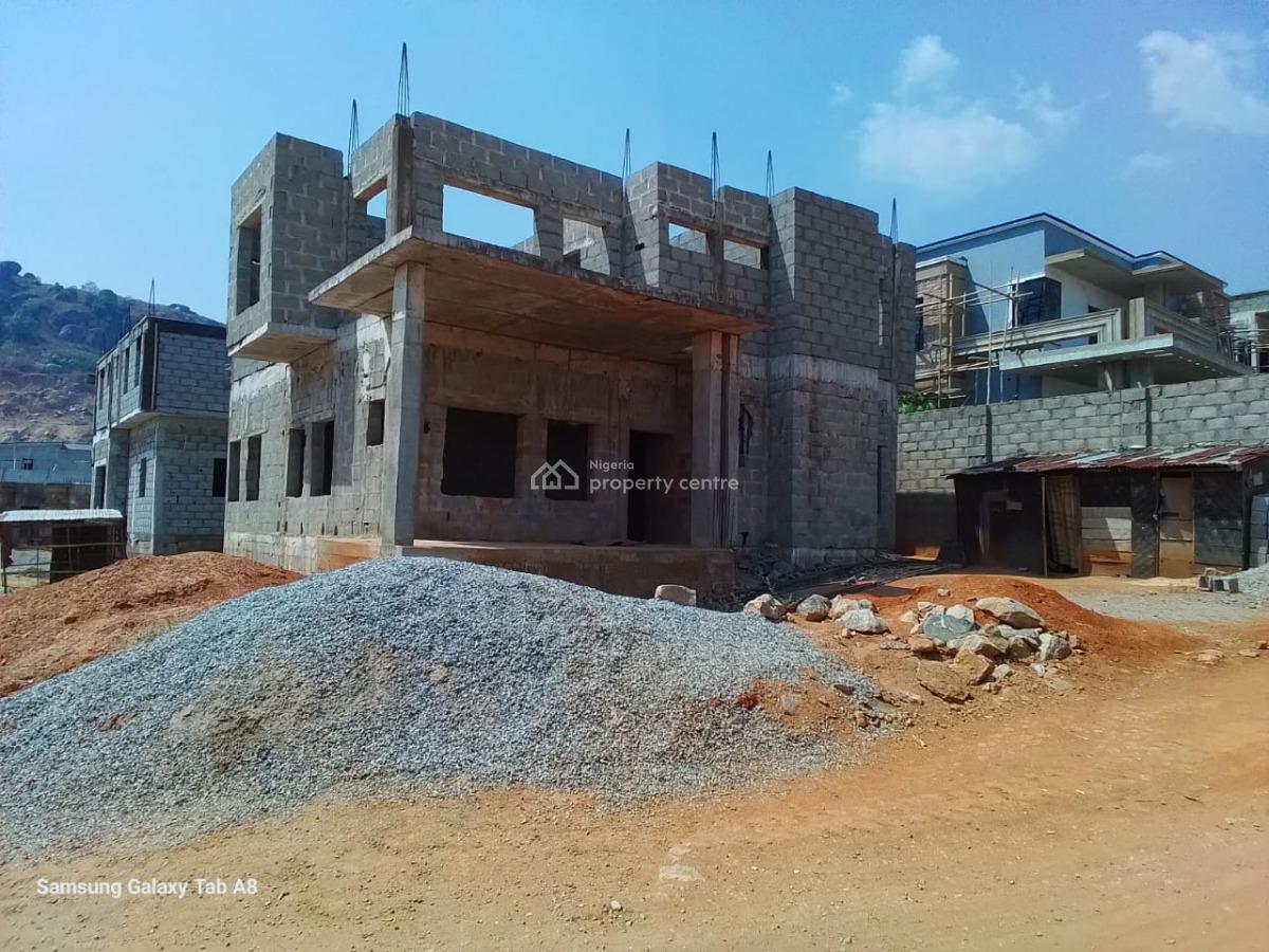 5 Bedroom Carcass on 500sqm, Katampe Ideal Homes Sow Estate Behind Ecowas, Katampe Extension, Katampe, Abuja, Detached Duplex for Sale