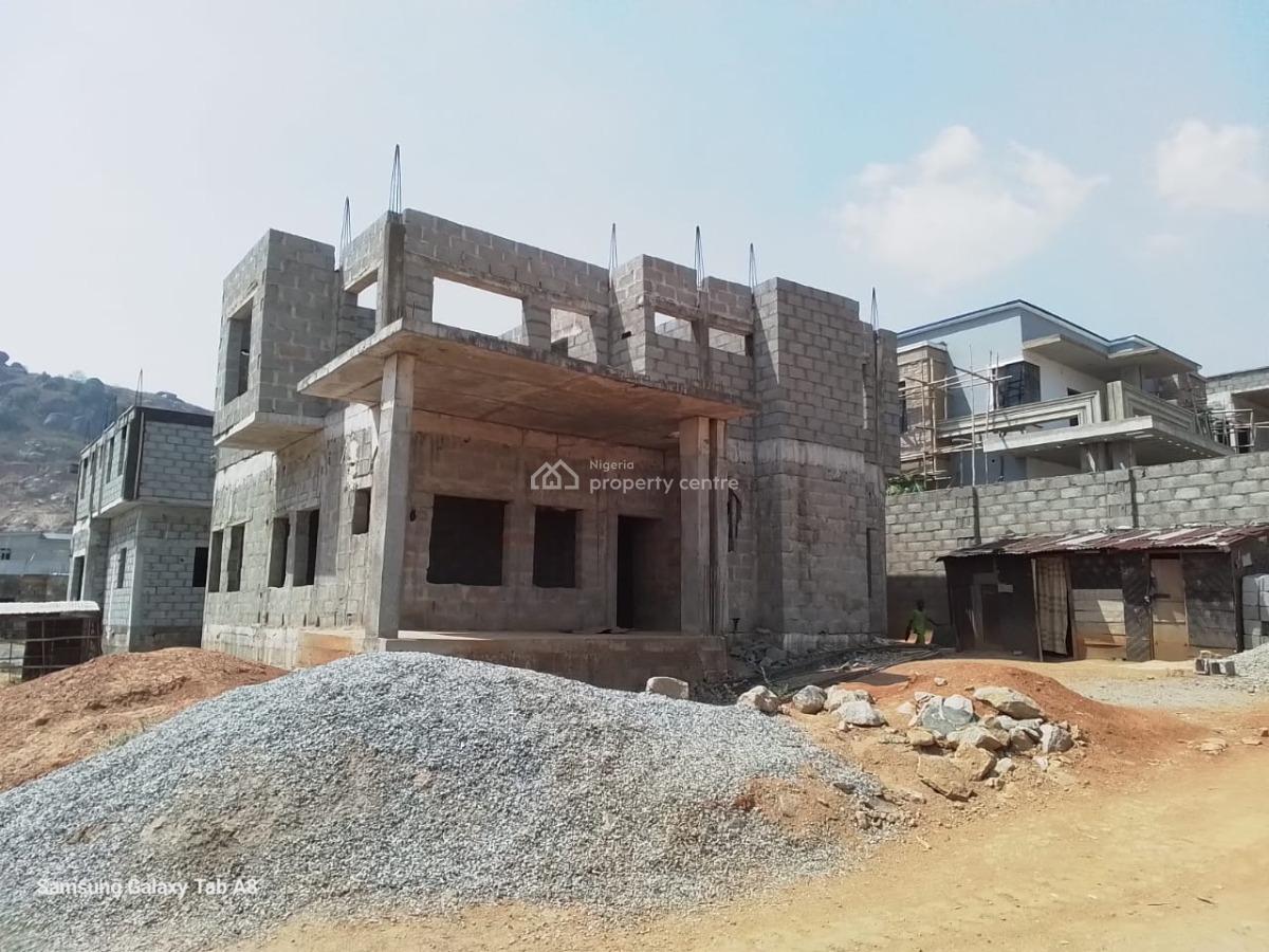 5 Bedroom Carcass on 500sqm, Katampe Ideal Homes Sow Estate Behind Ecowas, Katampe Extension, Katampe, Abuja, Detached Duplex for Sale